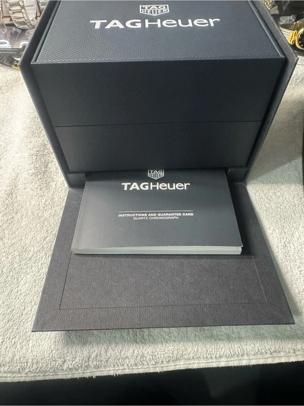 Tag Heuer Aquaracer Black and Silver Chronograph